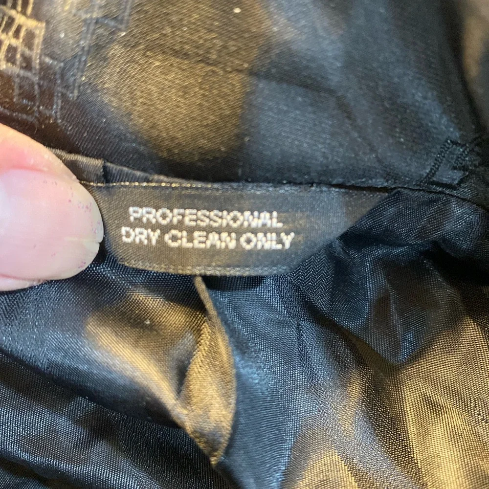 Vintage Men's Black Double-Breasted Smoking Coat